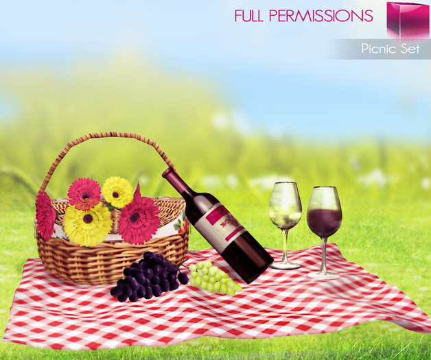 Meli Imako Full Perm Mesh Picnic Basket Set