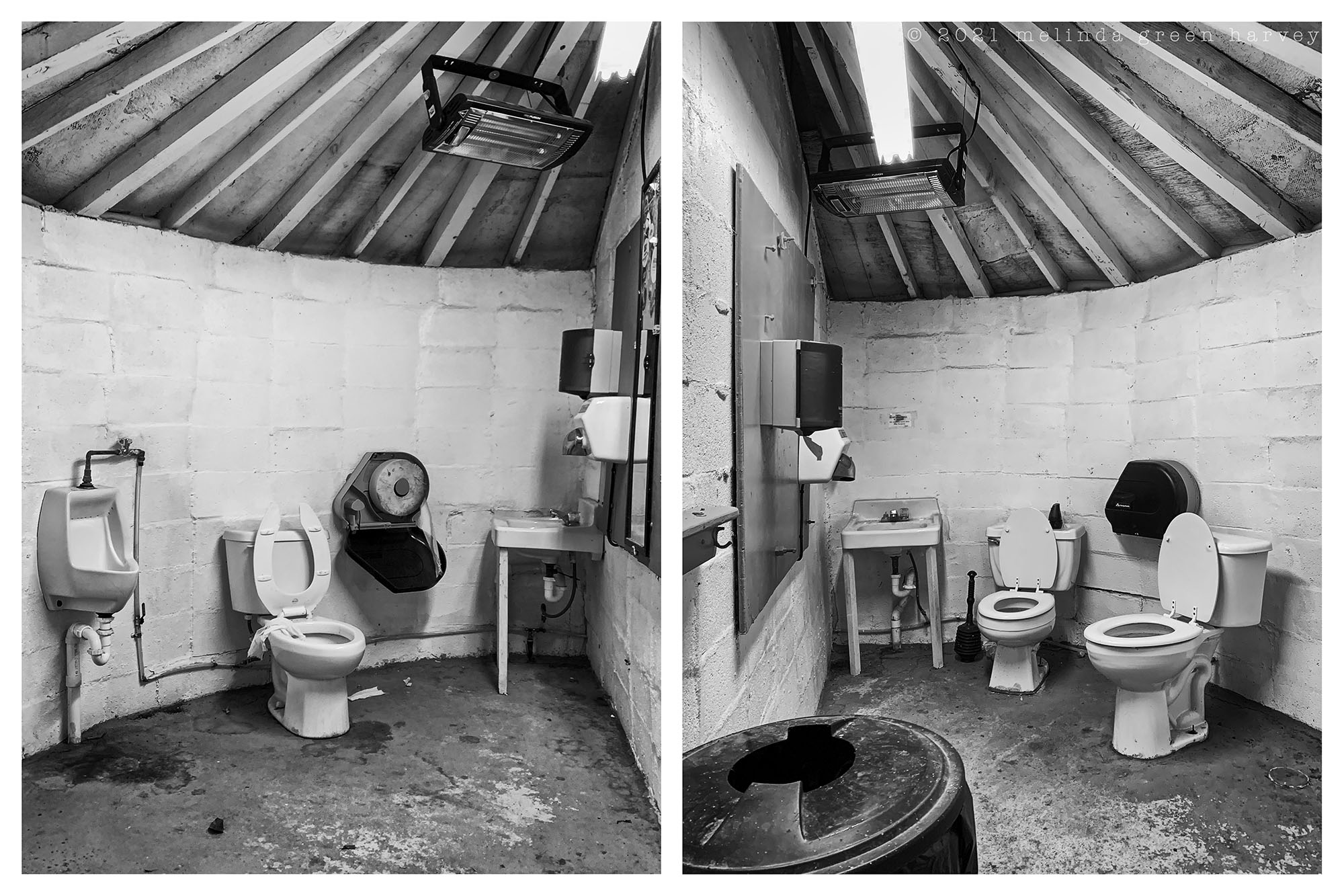 Restrooms a diptych One Day One Image