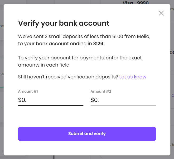 Changing the receiving method and verifying the new one with micro