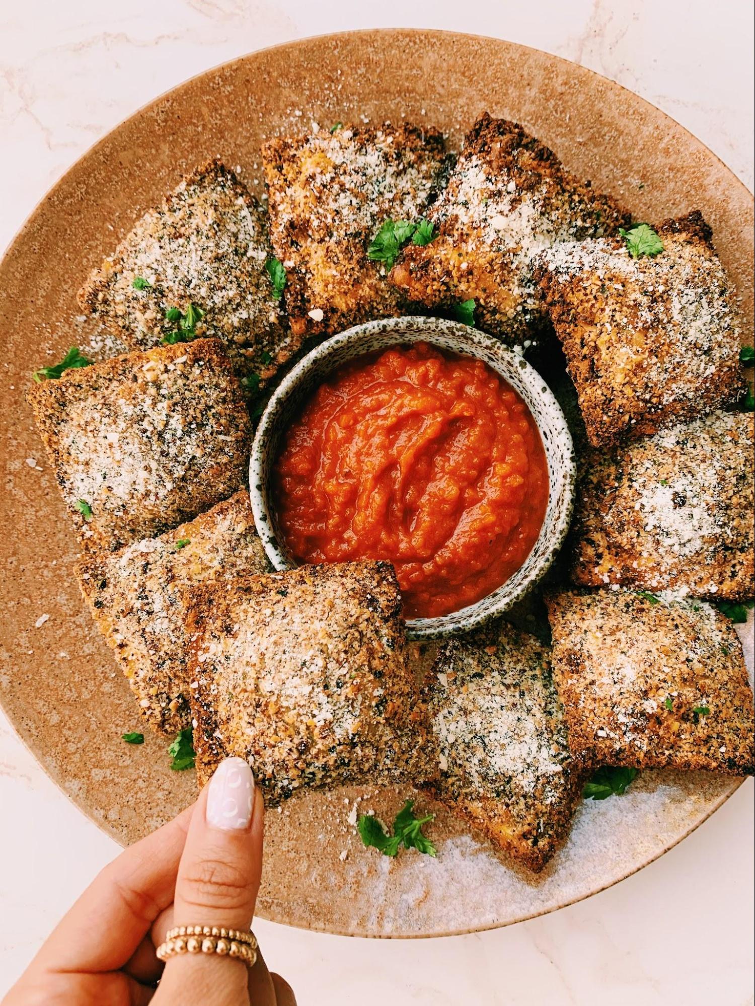 Air Fried Ravioli Melissa's Healthy Kitchen
