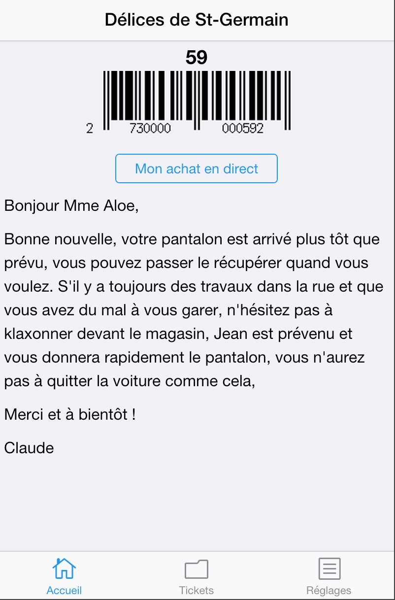 melkal le client s'identifie avec ses propres cartes