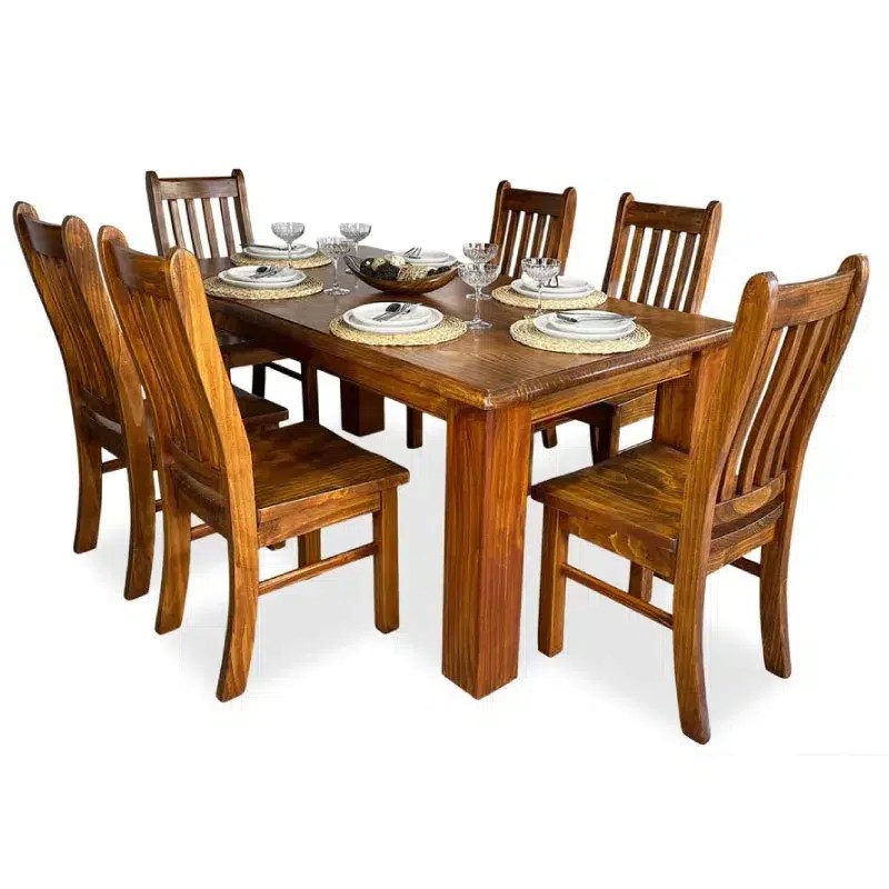 Hinterland Dining Suite 7piece Mellick Centre Furniture & BedsRus
