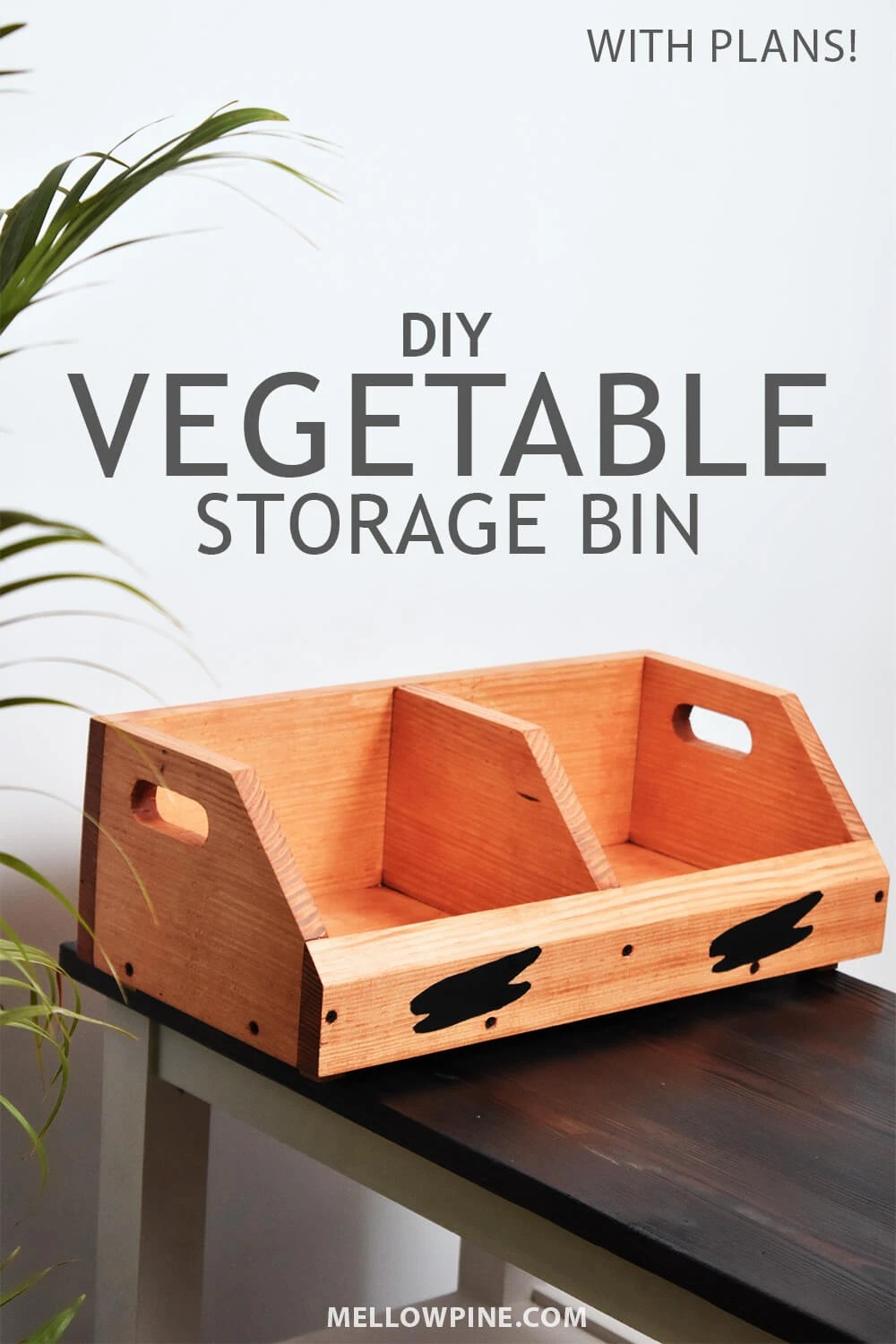 DIY Produce Storage Bin Tutorial with Plans MellowPine