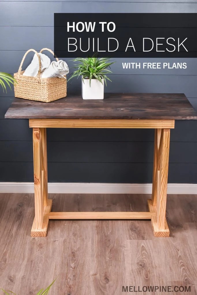 DIY Packable XBrace Desk MellowPine