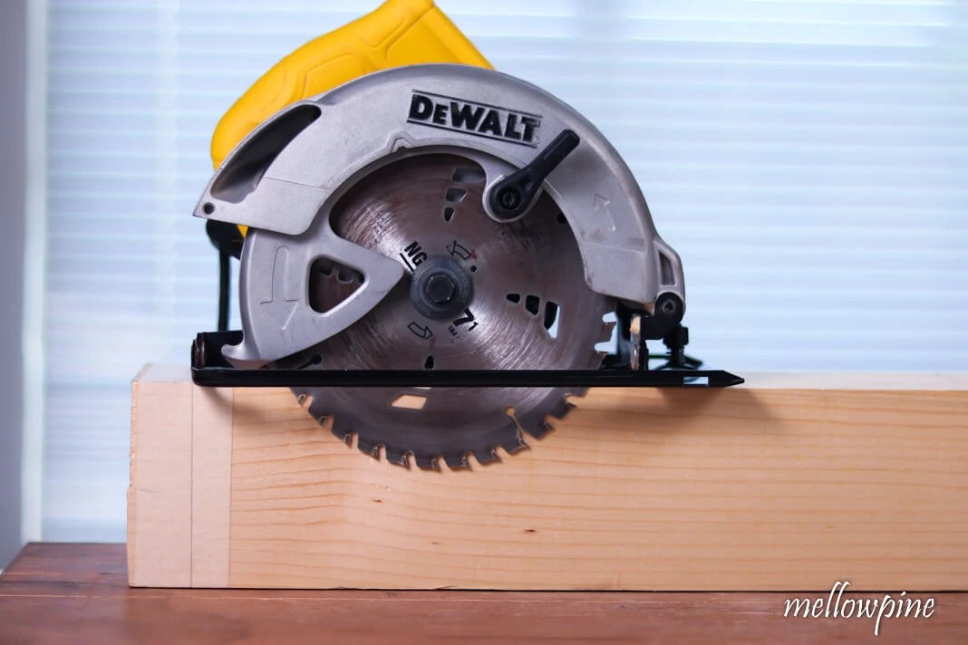 How to Cut Thick Wood with Circular Saw [StepbyStep] MellowPine