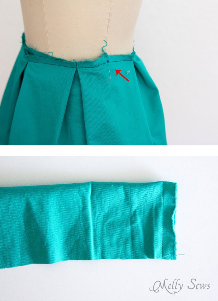 DIY Pleated Wrap Skirt Tutorial Melly Sews