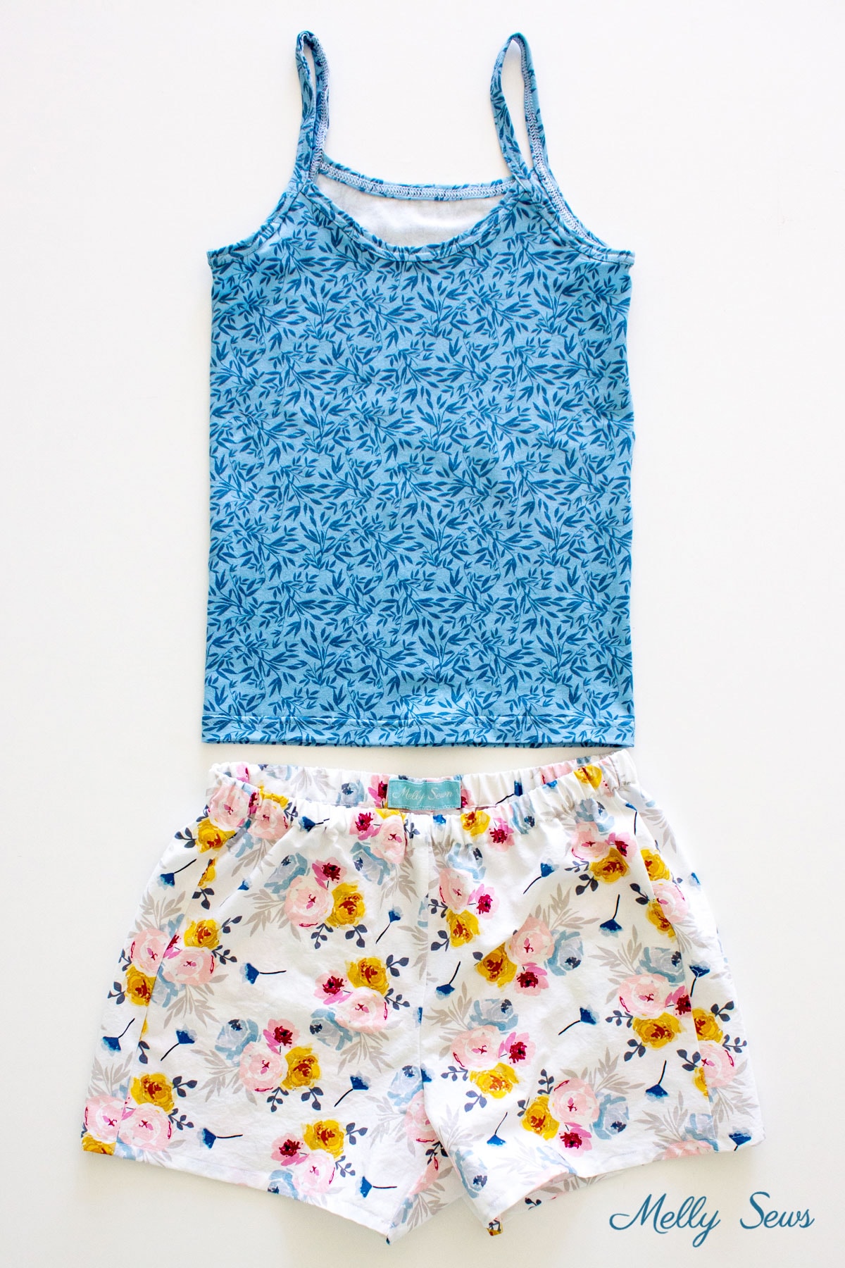 Sew Pajama Shorts Easy Project with Free Pattern Melly Sews