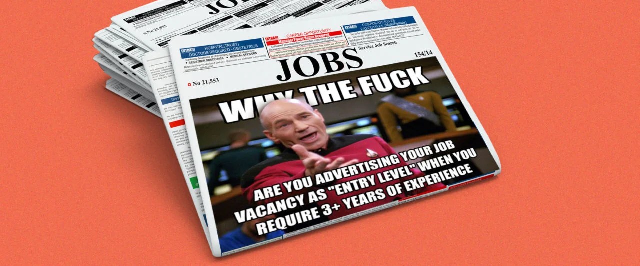 Most EntryLevel Jobs Require at Least Three Years of Experience… So