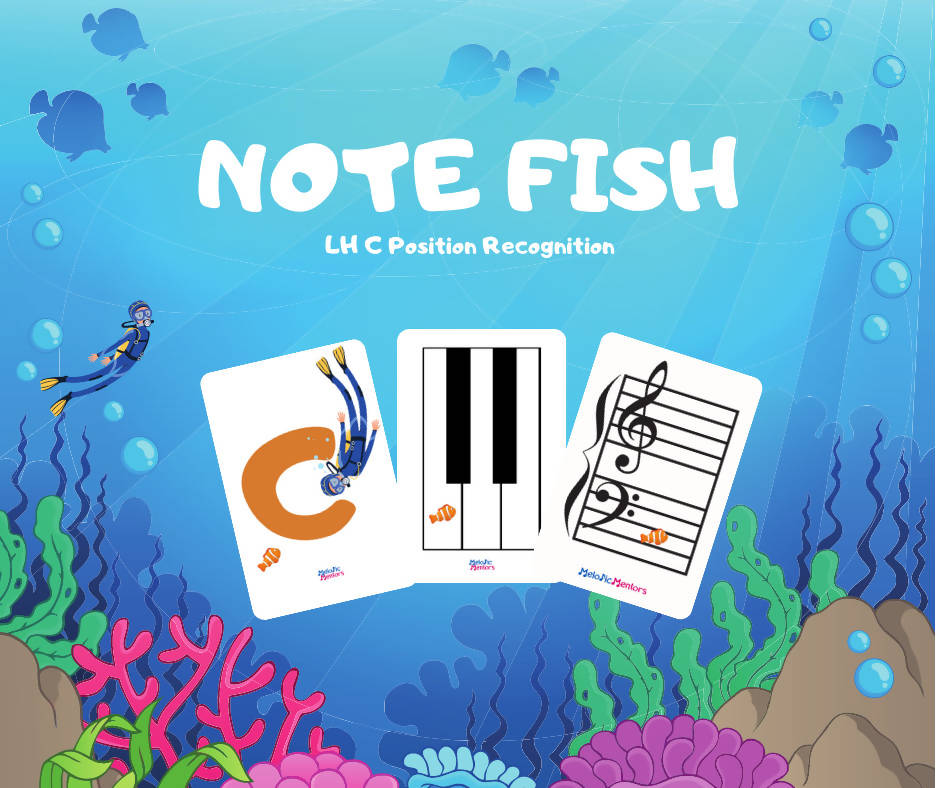 Note Fish Value Pack Card Game C Position Note Recognition Melodic