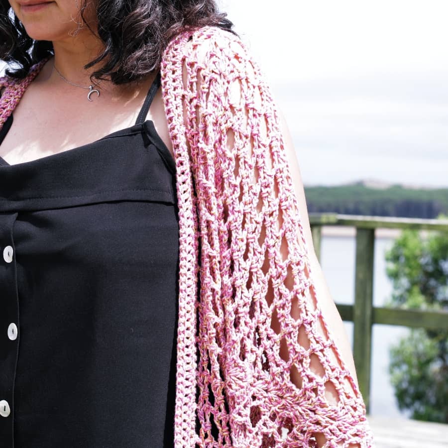 Kimono Fresh Patrón gratuito de crochet paso a paso