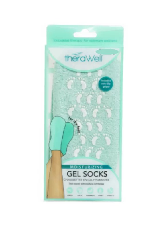 TheraWell Moisturizing Gel socks for dry feet Melon Mart