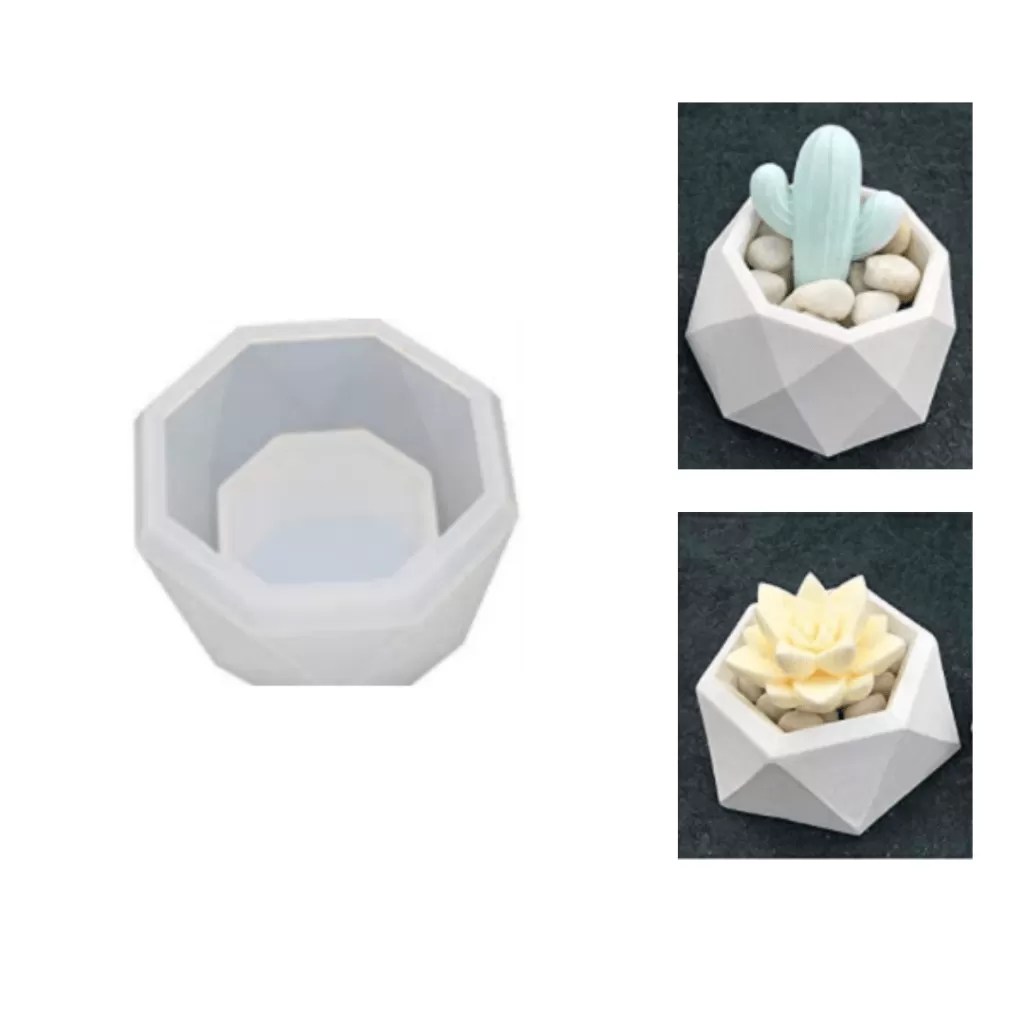Crystal Silicone Mold (Ideal for Flower Pot, Jewelry Box, Candle Holder