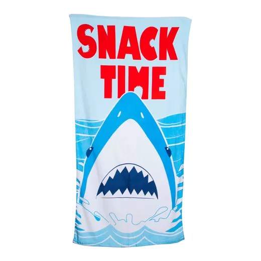 Shark beach towel 30in x 60in Melon Mart