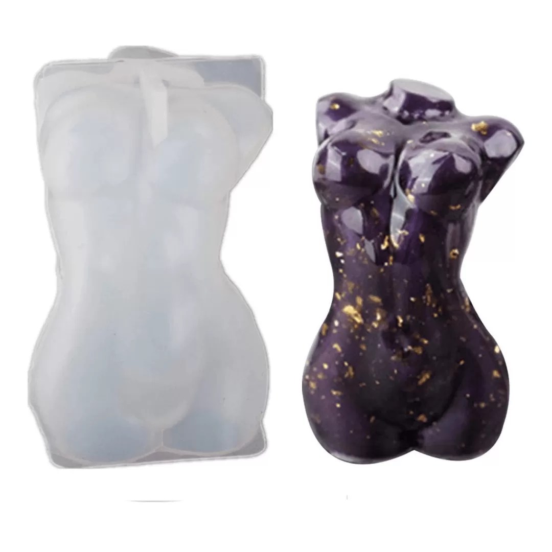 3D Curvy Model Body Resin/Candle Mold Melon Mart