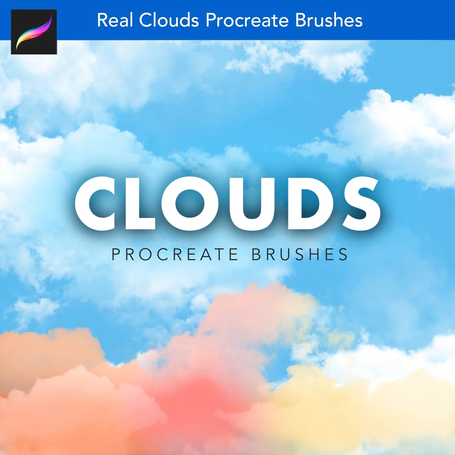Real Clouds Procreate Brushes Mels Brushes
