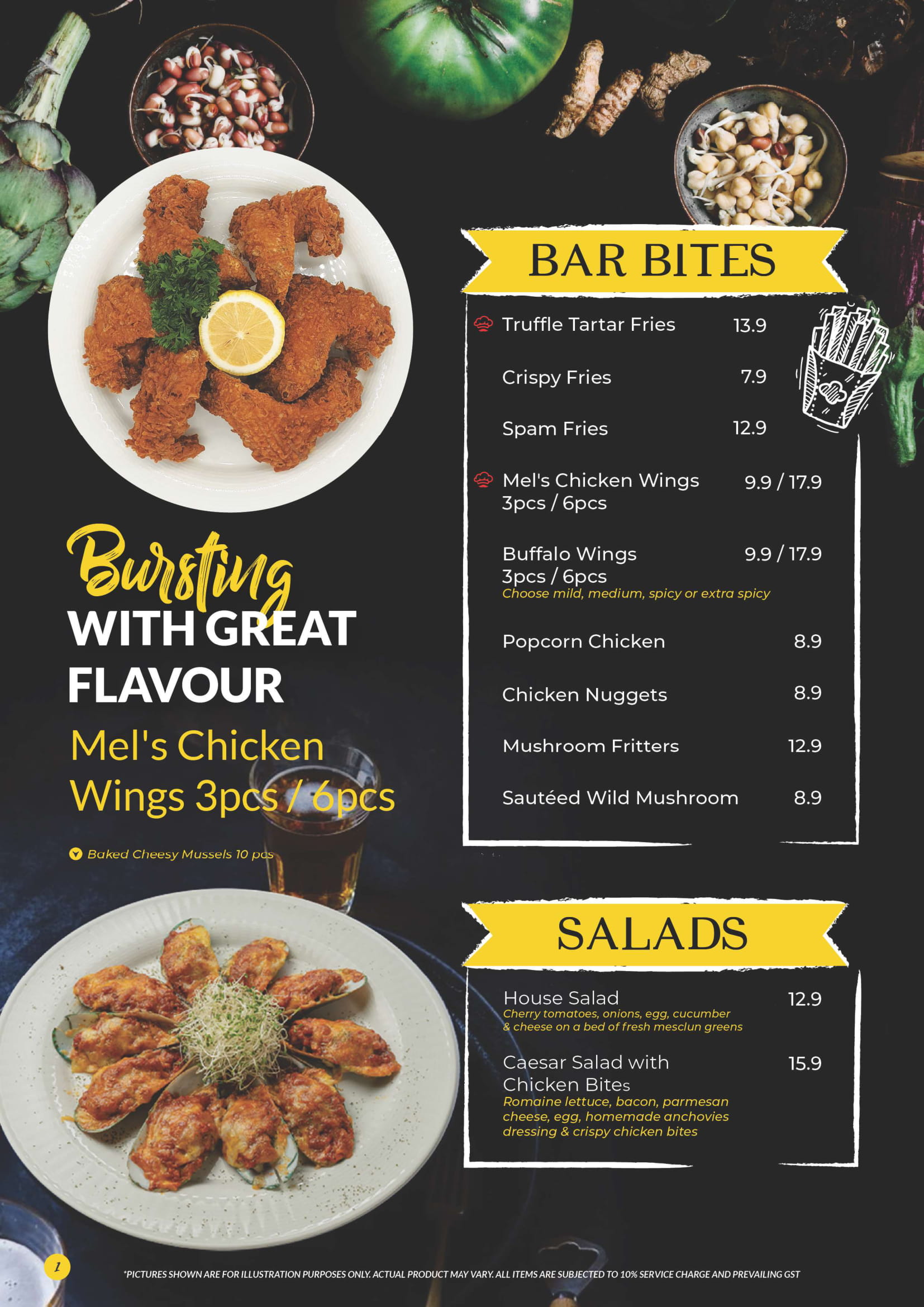 Menu Mel S Place