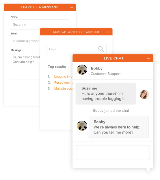 Live Chat Box For site Engagement Melt Design