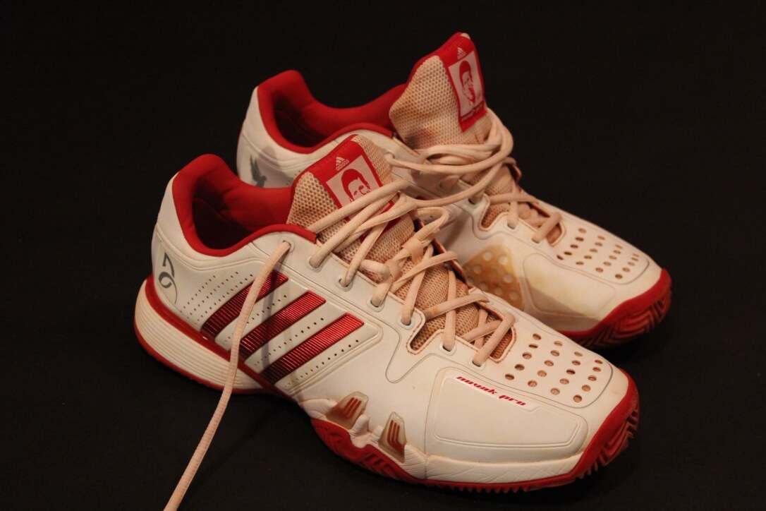 A Pair of Novak Djokovic Game-Used Custom Adidas Tennis ...