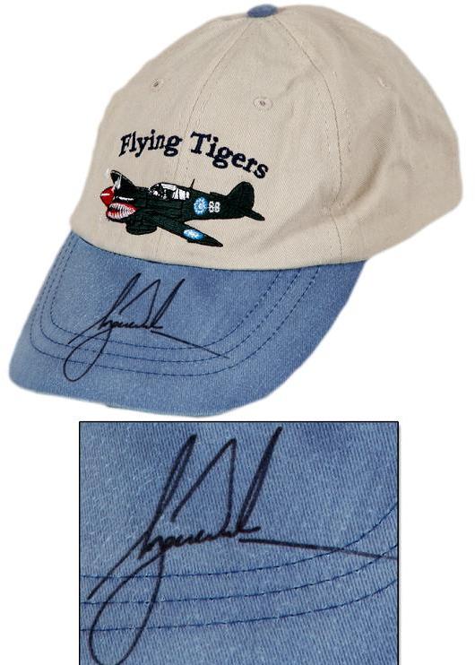 Tiger Woods Signed "Flying Tigers" Cap Memorabilia Expert