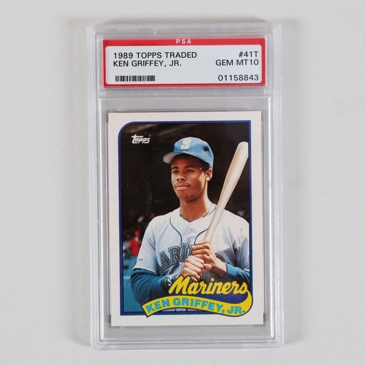 1989 Topps Traded Ken Griffey Jr. Graded RC Card Rookie 41T PSA GEM