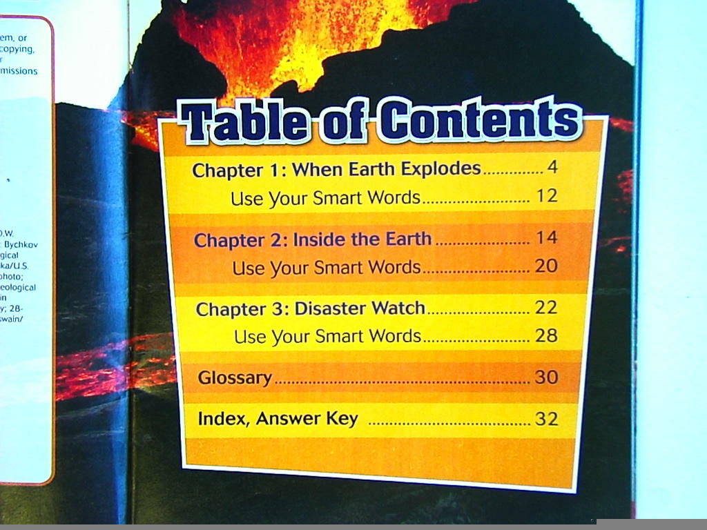 Table Of Contents A Helpful Tool For Navigating Fiction Books
