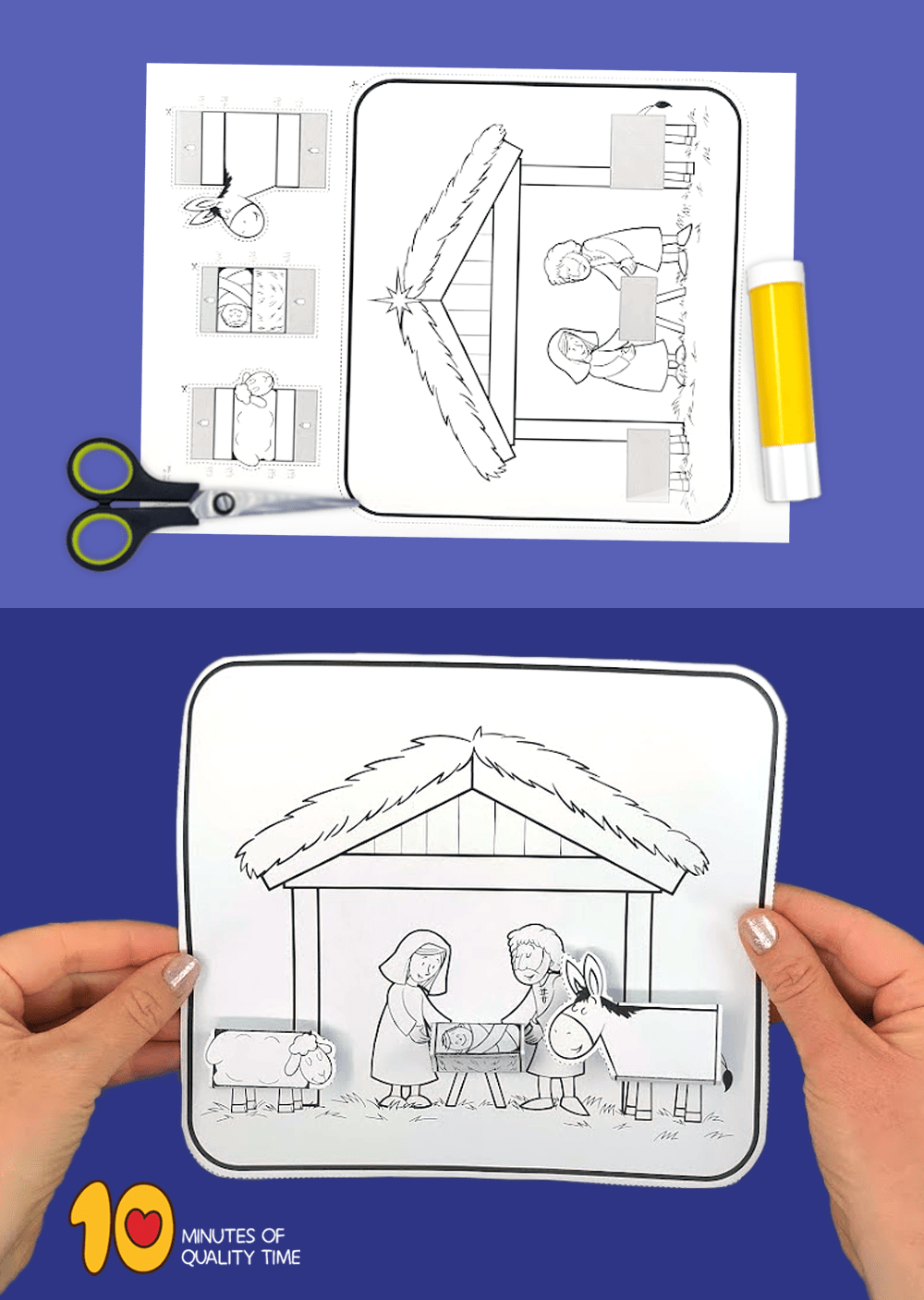 Nativity Scene Craft 10 Minutes of Quality Time Nativity Scene Craft 10 Minutes of Quality Time