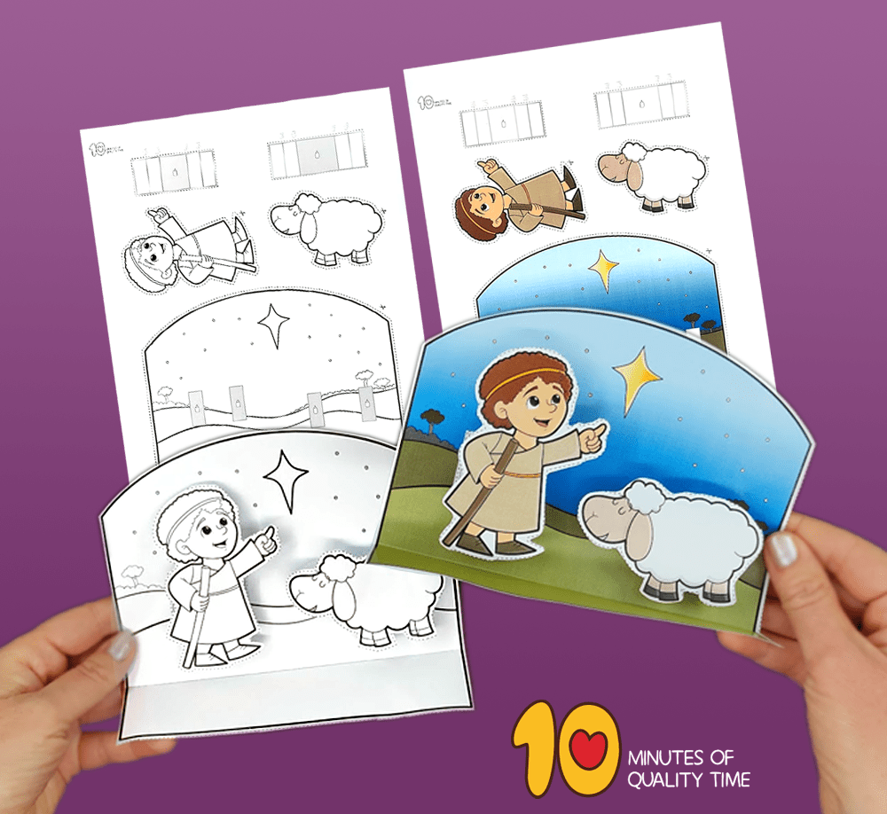 Nativity Scene Shepherd Craft 10 Minutes of Quality Time