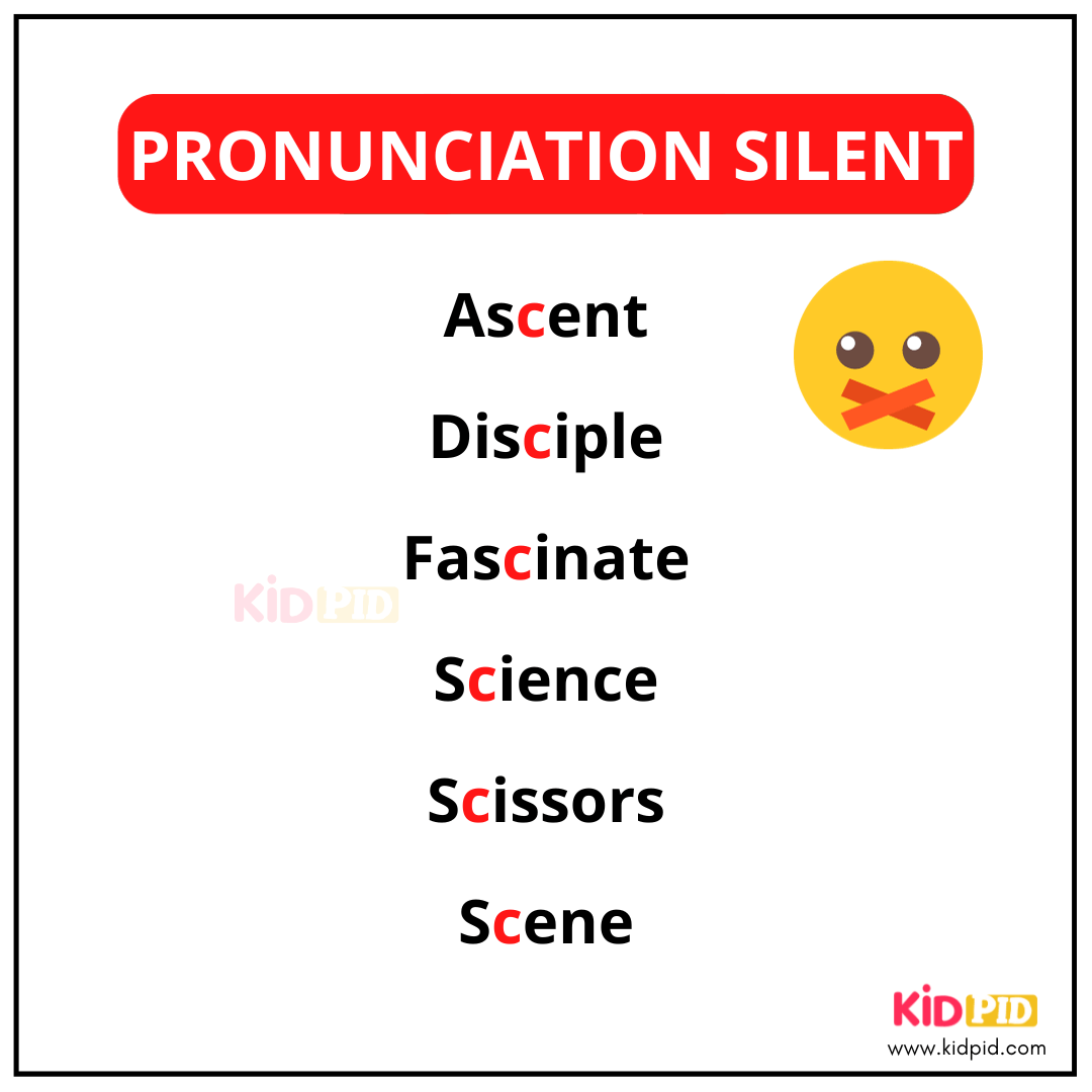 Pronunciation Silent Letters in English Kidpid