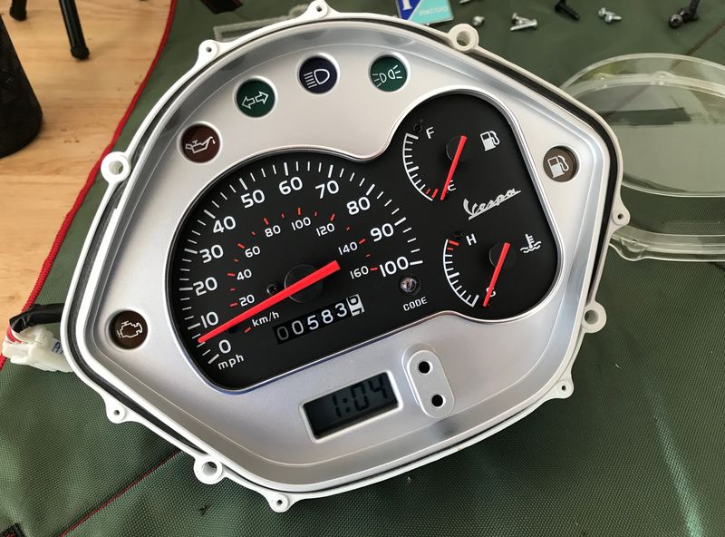 Modern Vespa Clock replacement