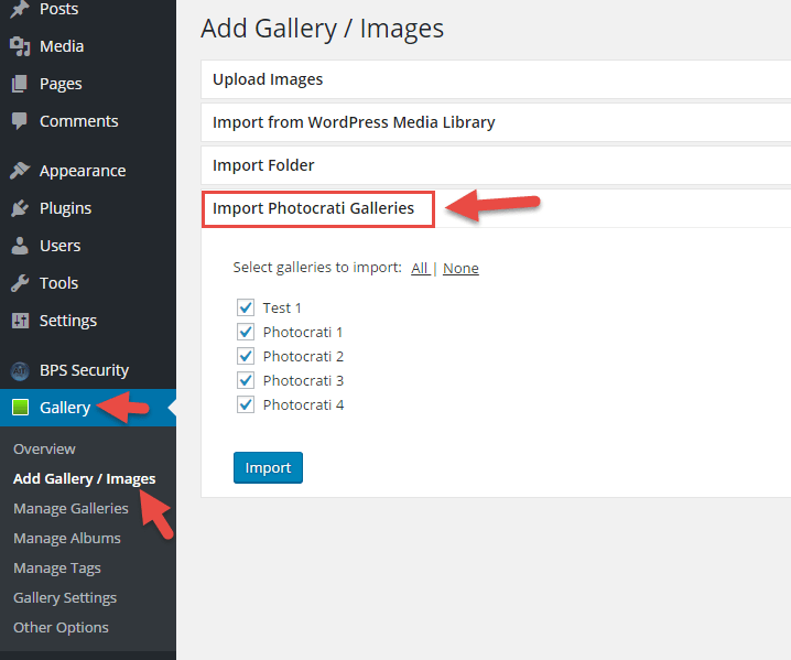 How to Convert Photocrati Galleries to NextGEN Gallery