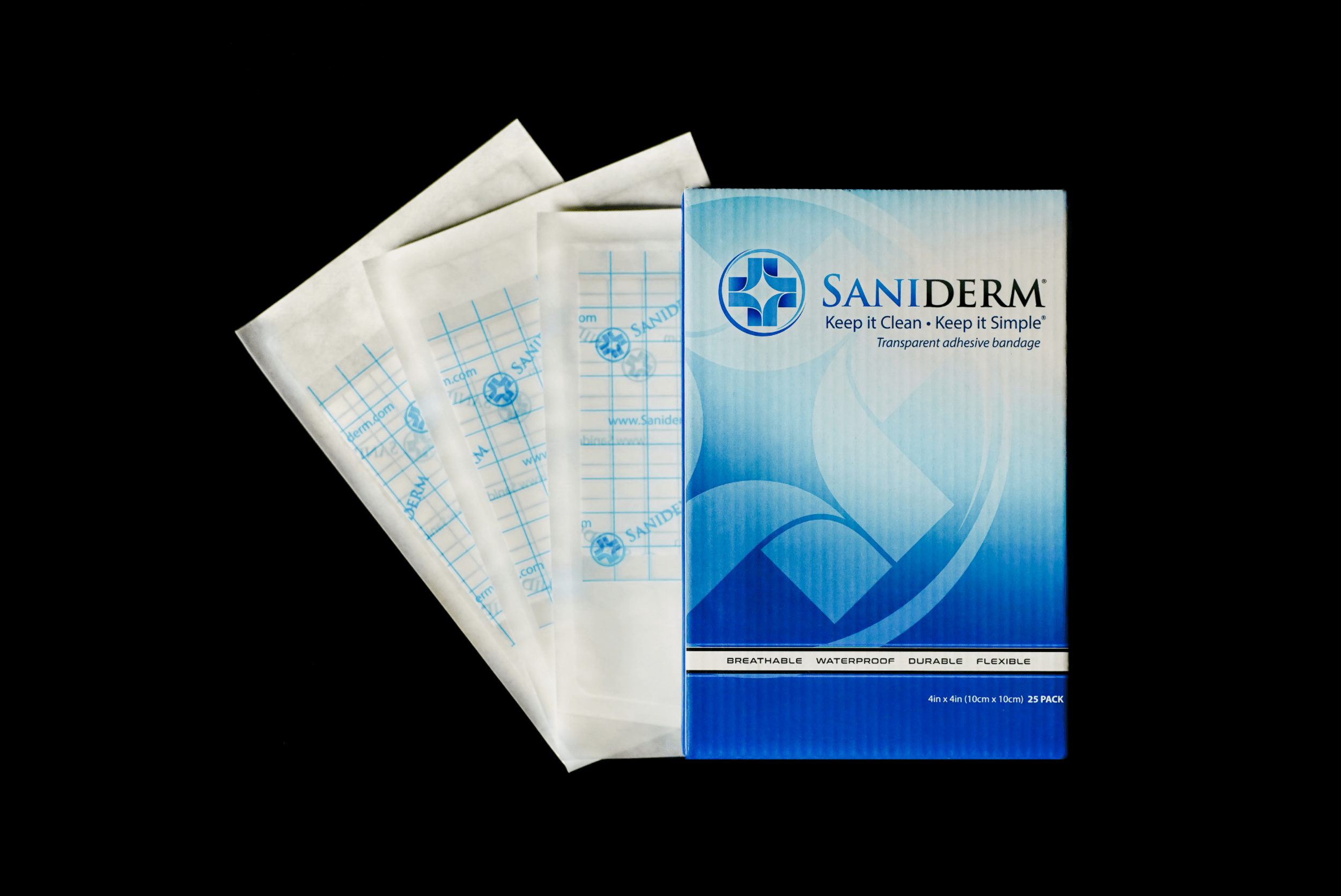 4 in x 4 in Saniderm Artist Pack (25 count) Saniderm Members