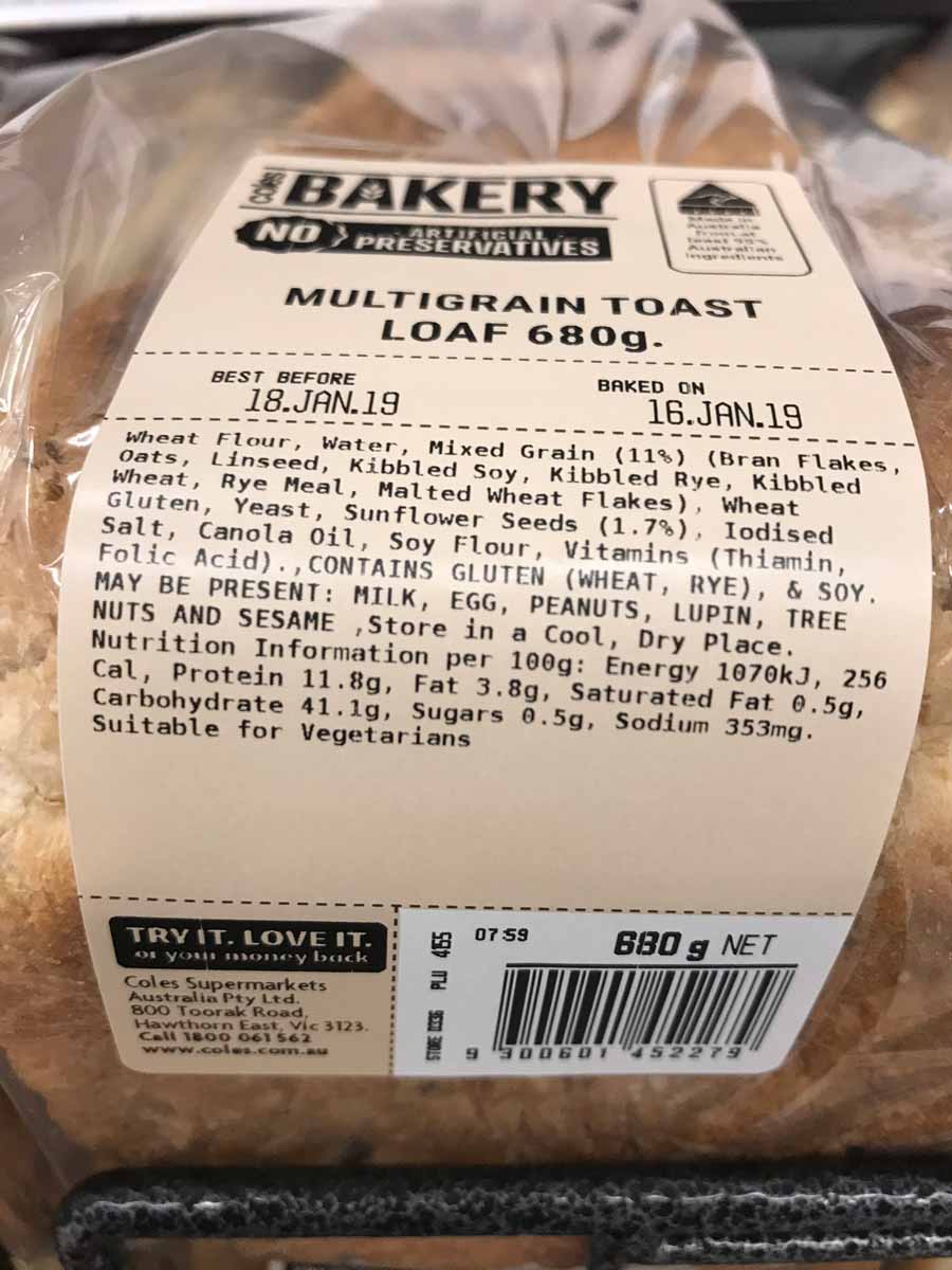 Coles Bakery Multigrain Toast Loaf The Root Cause Members Portal
