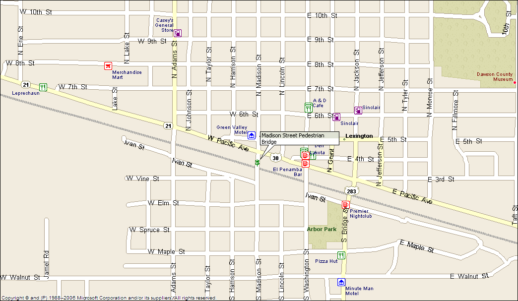 City Lexington Nebraska Map Lexington NE