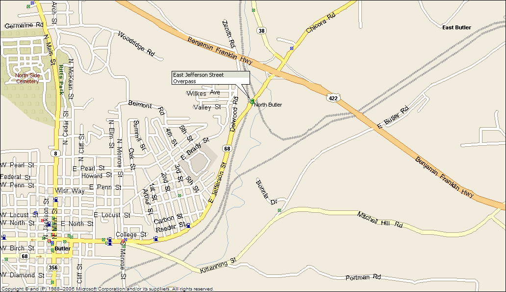 East Jefferson Street Overpass Butler PA