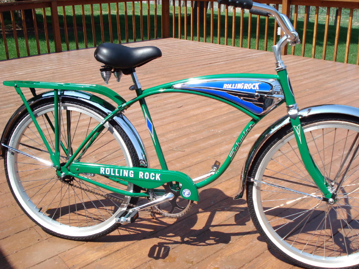 NOS Schwinn Rolling Rock Balloon Bicycle Beer Bike eBay