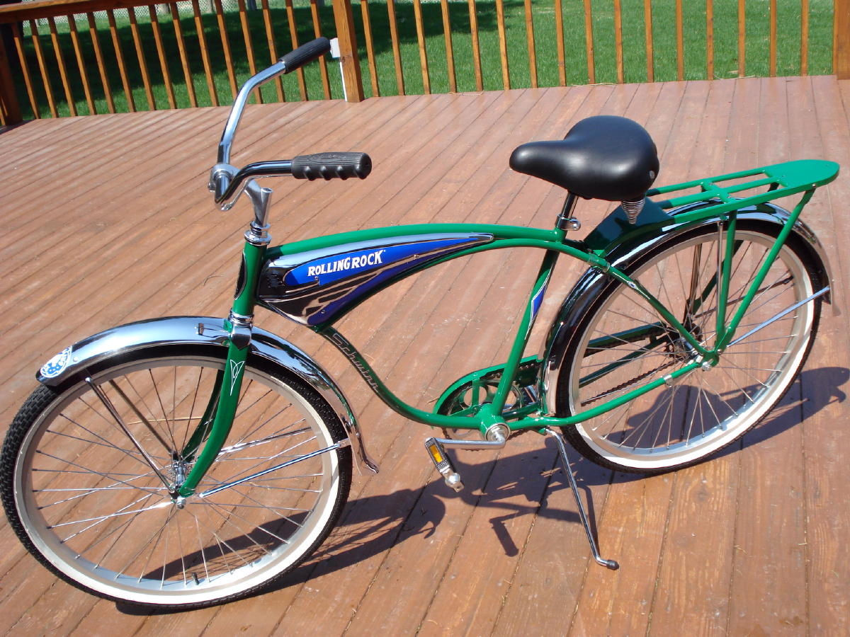 NOS Schwinn Rolling Rock Balloon Bicycle Beer Bike eBay