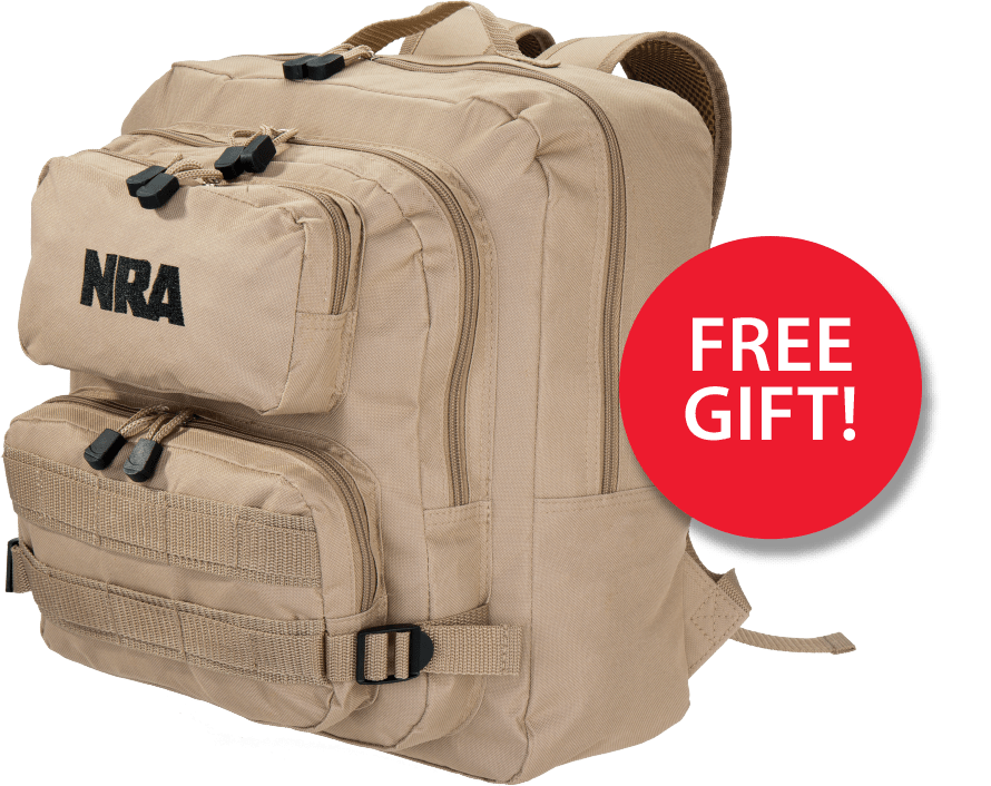 Join NRA and Receive NRA's Dessert Storm Backpack NRA Membership