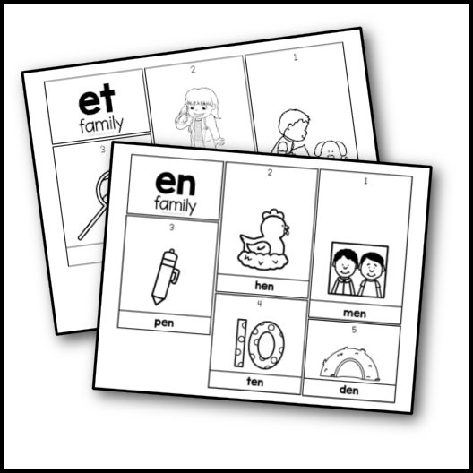 Short E Flip Books Printables Club