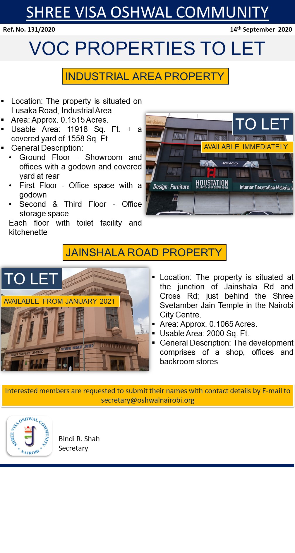 Home Visa Oshwal Community