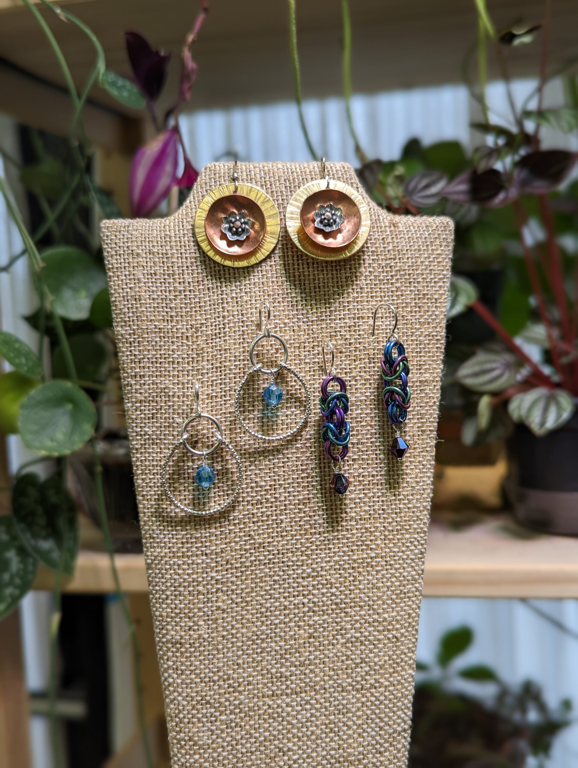 Jewelry Class with Brandy Boyd Earring Sampler Memphis Botanic Garden