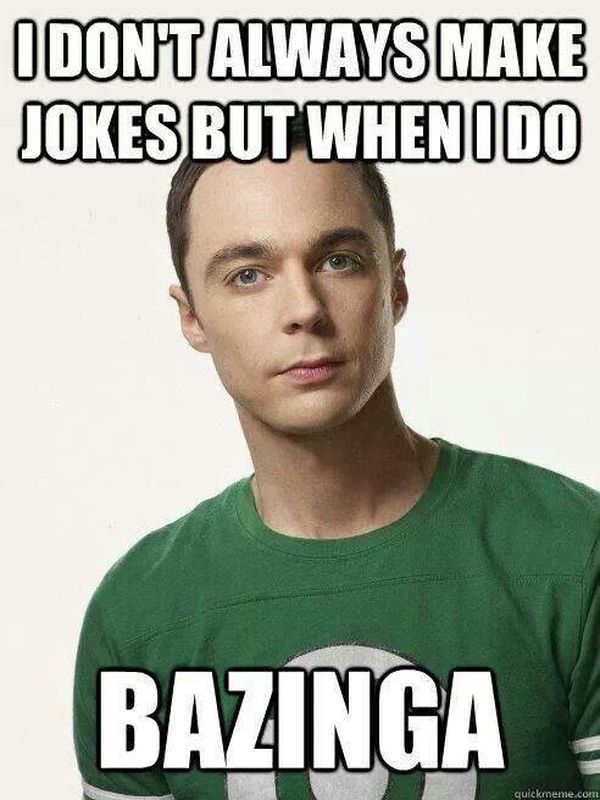 Big Bang Theory Memes Bazinga Pictures Funny Sheldon Cooper Meme