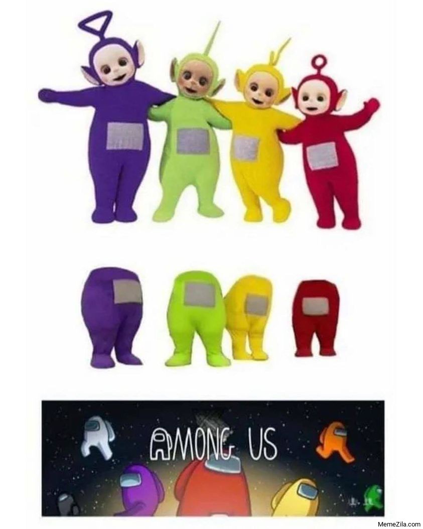 Teletubbies Among us meme