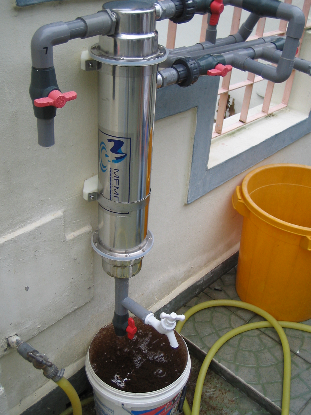 Flushing And Backwashing water filter malaysia, singapore,hollow
