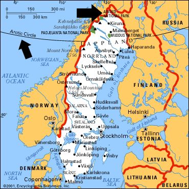 Arctic Circle Map Sweden Polar Circle… | Snapshots Of Life