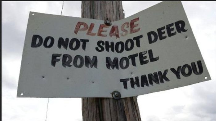 Signs and information boards that are stupid and funny at the same time