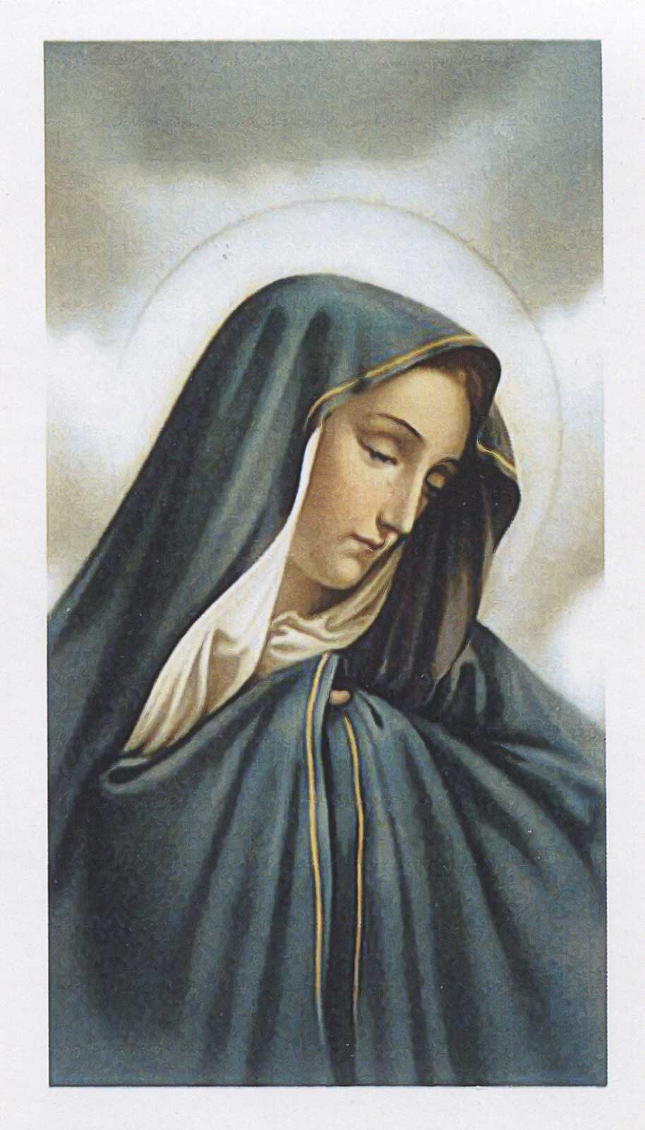 BlessedMother 1 Memorial Card Express