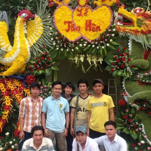 Dân Trí – Chiếc cổng cưới đậm sắc miền quê Nam bộ giữa lòng Sài thành