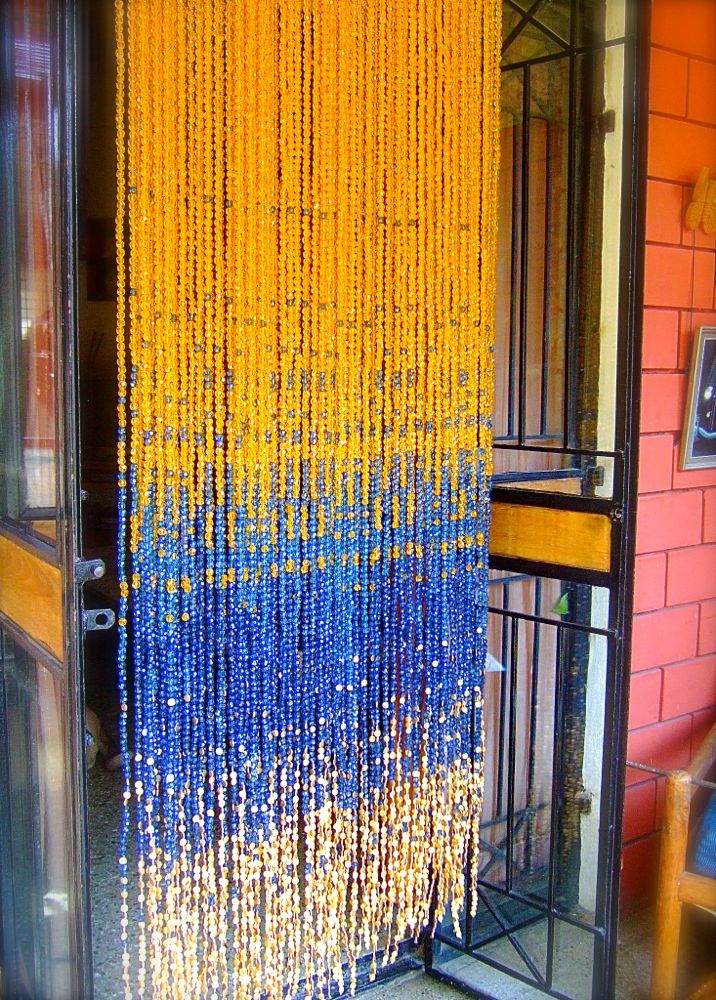 Room Separator Champagne PinkBlue Gold Acrylic Crystal Bead Curtain