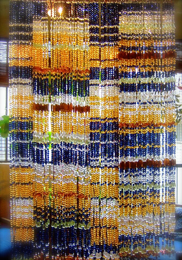 Best Beautiful Living Room Bead Curtains Navy Champagne Topaz