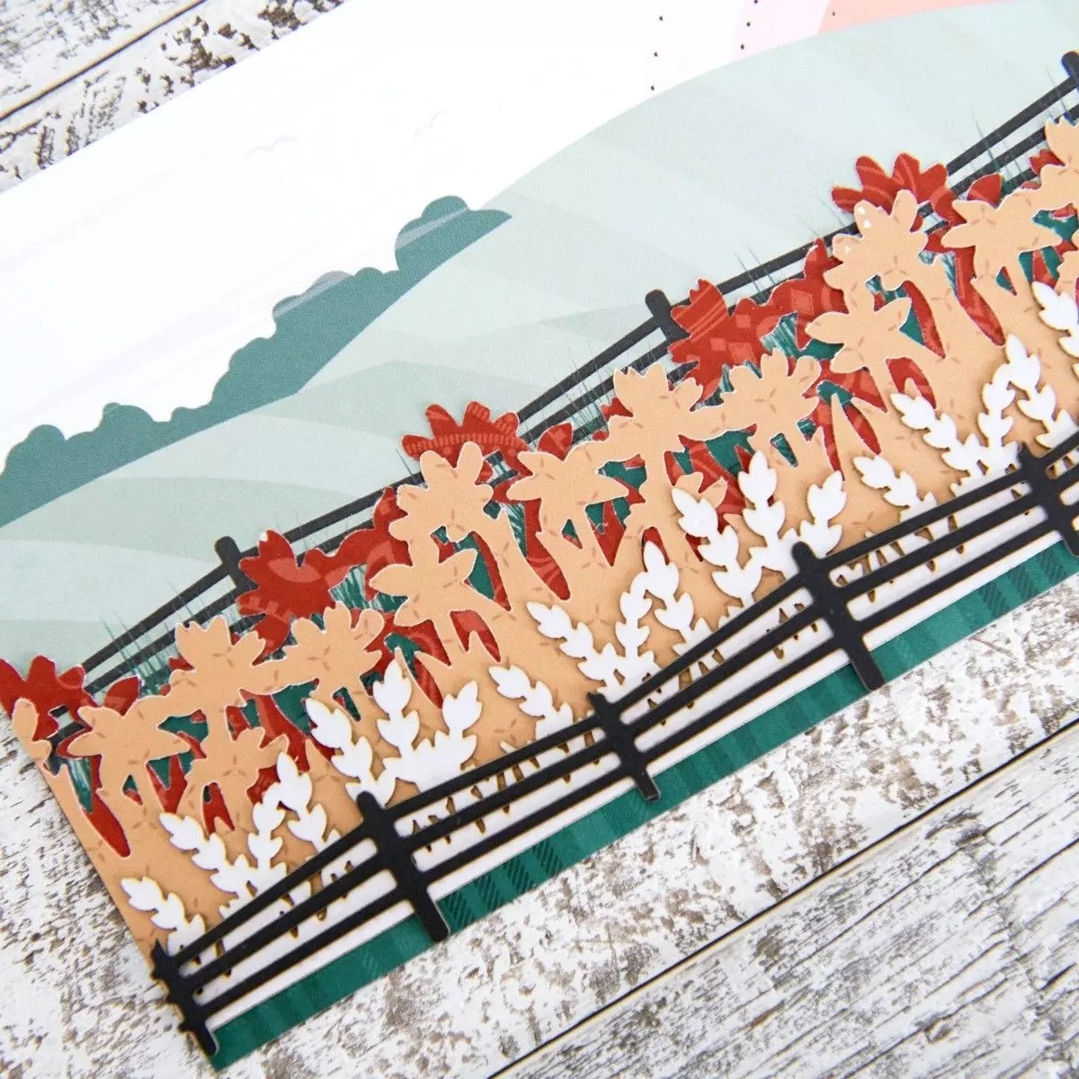 Wildflowers Decorative Border Punch Memory Crafting Australia